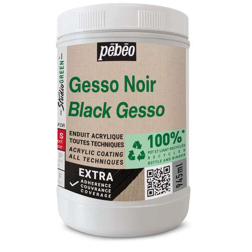 pébéo Acryl-Gesso Studio GREEN™, Schwarz