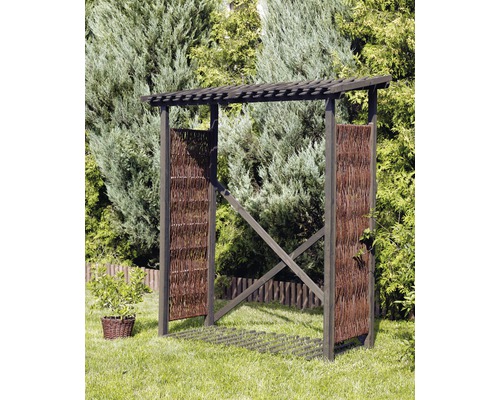 Wilgenhaardhoutschuilplaats 140 x 57 x 195/210 cm