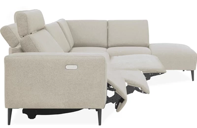 Remus højrevendt sofa med pufafslutning