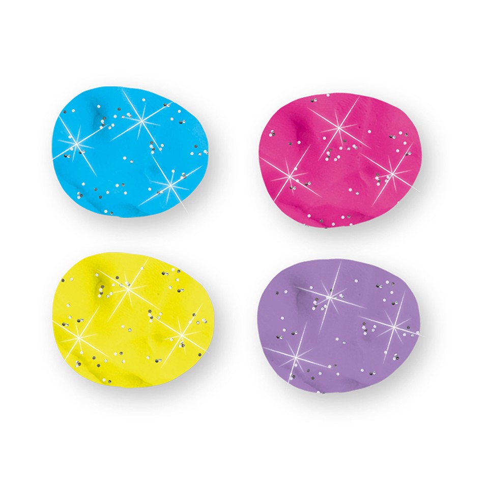 SES Creative - Modellervoks - Silkeblød glitter 4x90gr