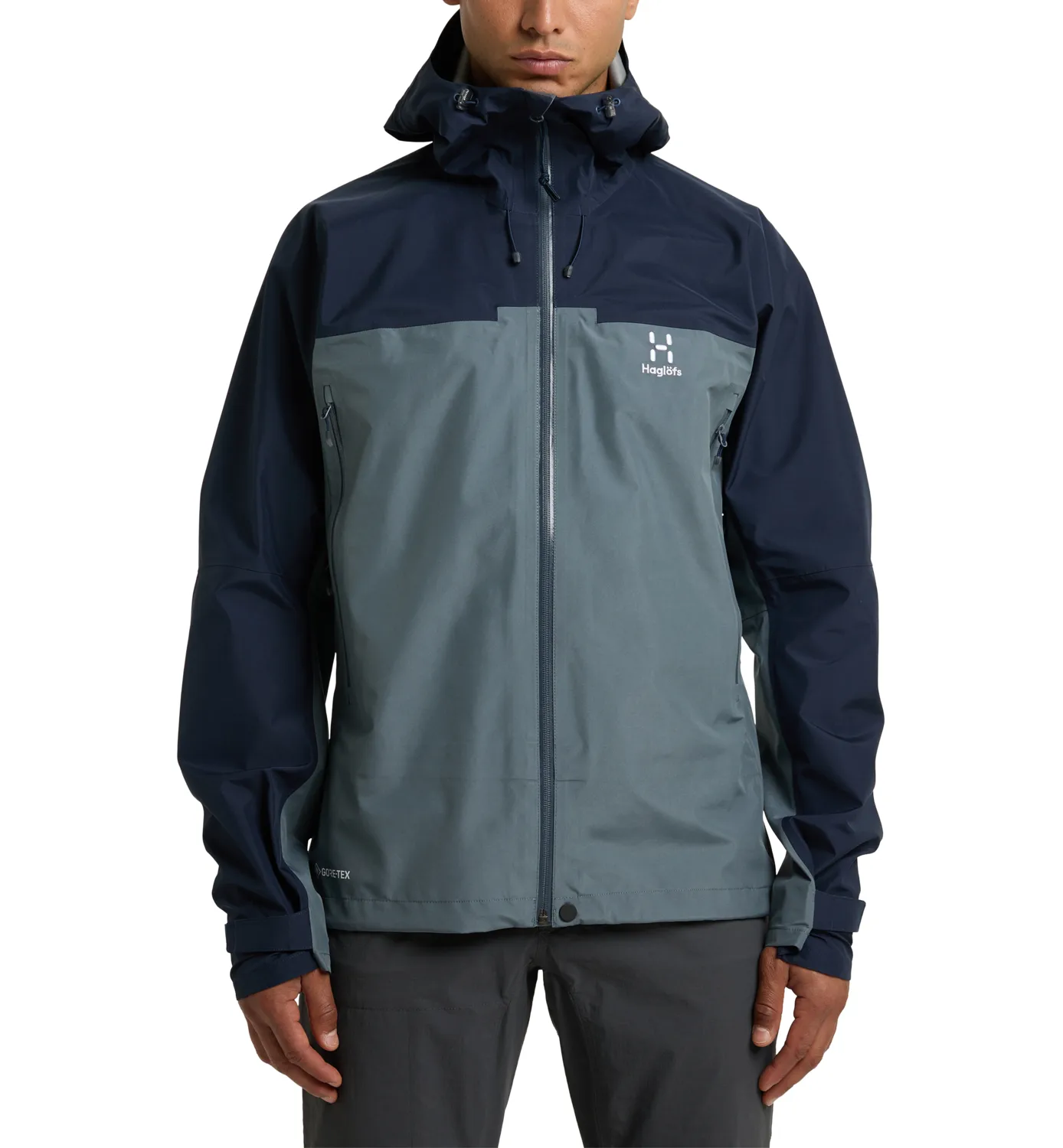 Haglöfs Men's ROC Flash GORE-TEX Jacket Steel Blue/Tarn Blue