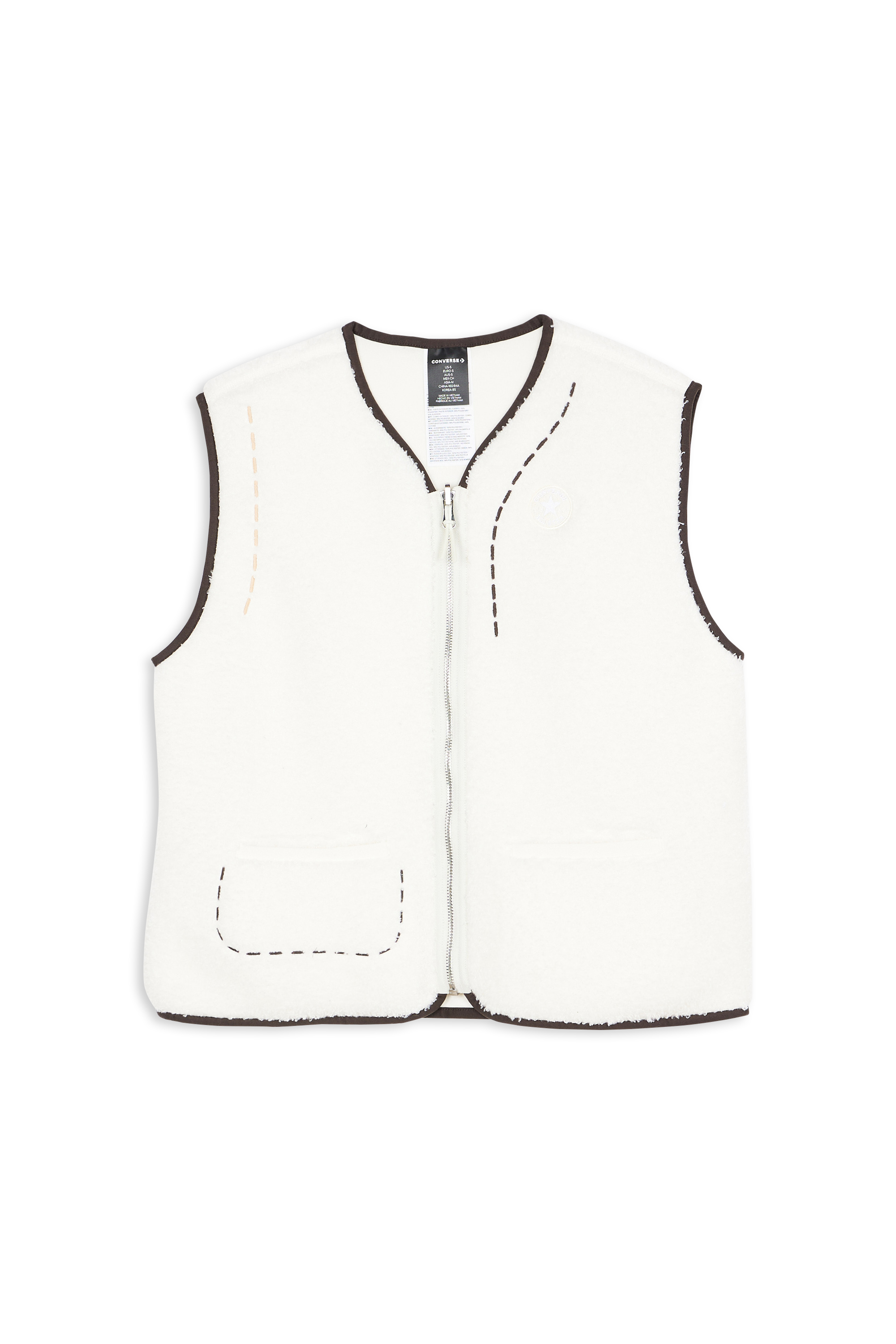 CONVERSE Veste SHERPA VEST Beige