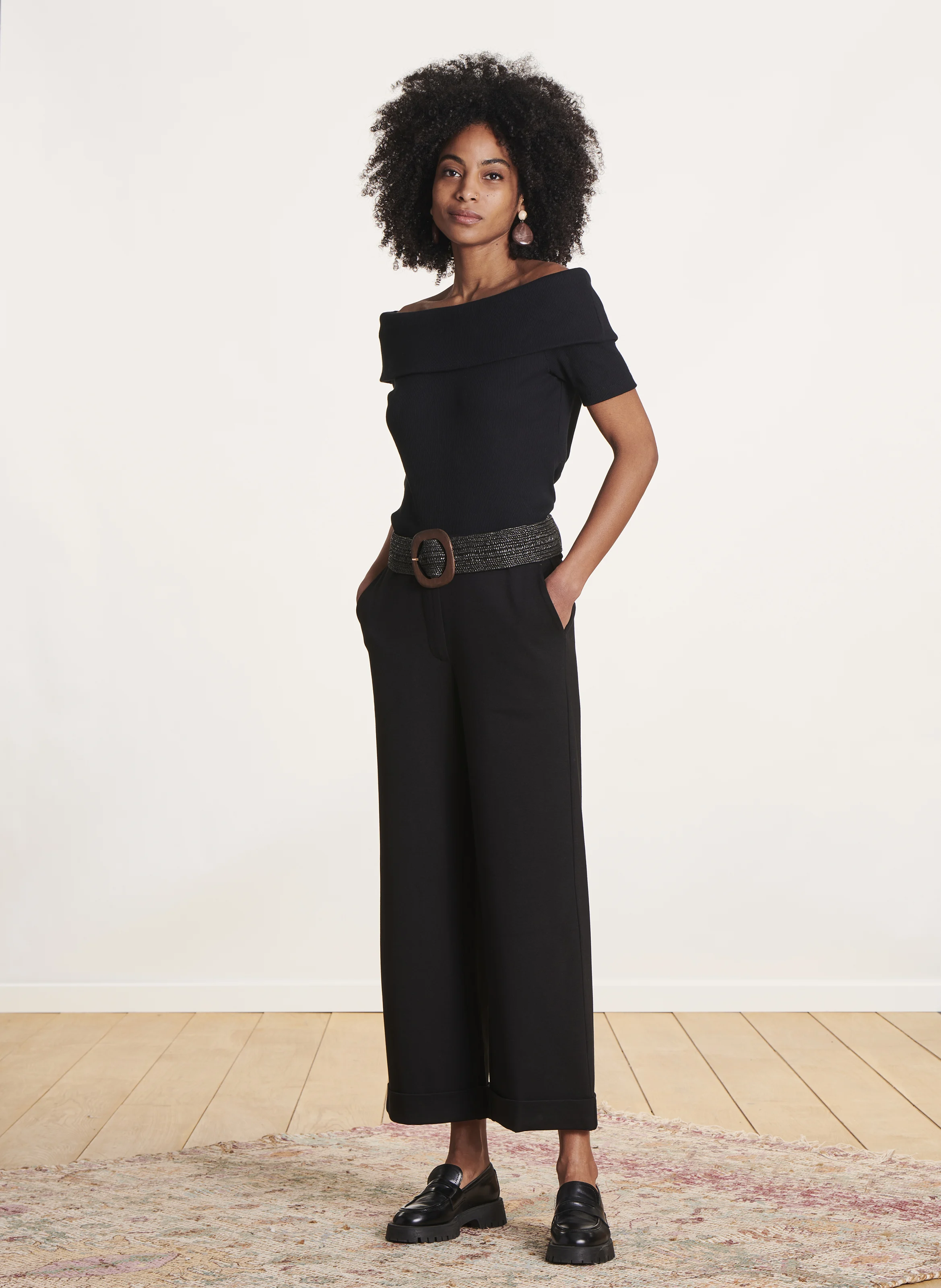 Pantalon droit | Noir