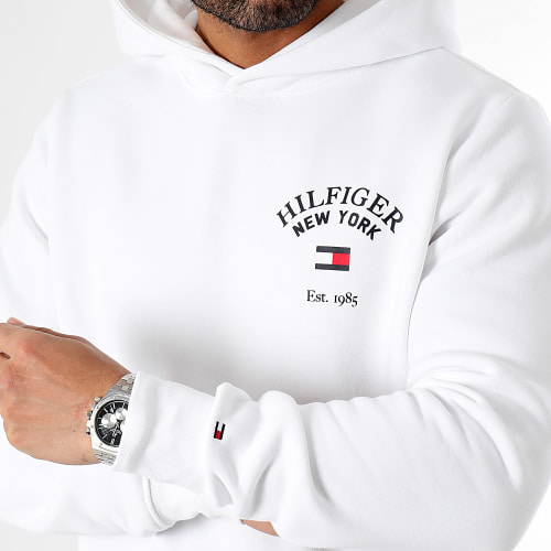 Sweat Capuche Arched Varsity 3641 Blanc