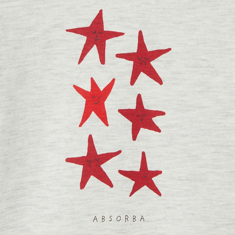 T-shirt à motif étoiles blanc bébé garçon Absorba