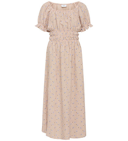 Grønt Kjole - Alis - Viskose/Polyester - Peach