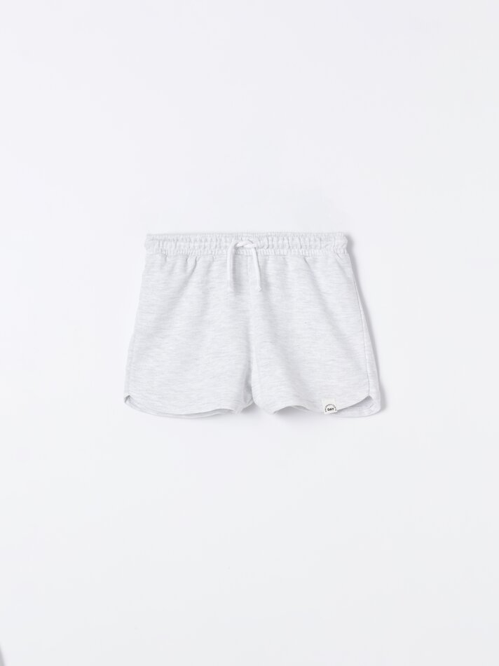 Conjunto de 2 shorts de pelúcia lisos e básicos - Lilás