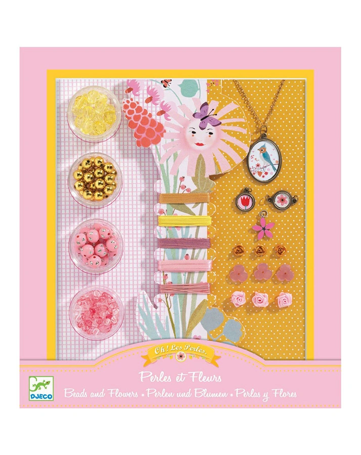 Bastel-Set PERLEN & BLUMEN in bunt