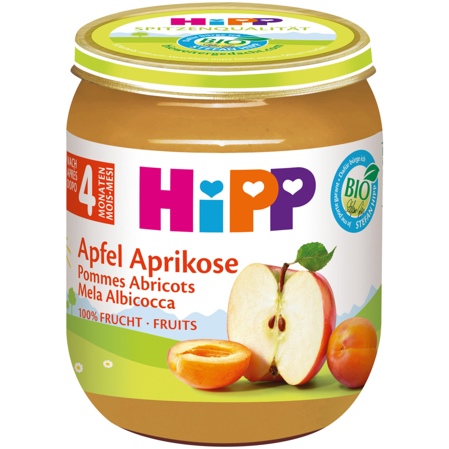 Hipp Bio Brei Aprikose & Apfel 4+ Monate