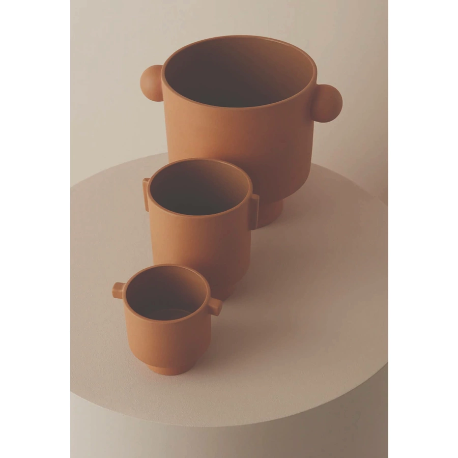 OYOY Vase Inka Kana Topf brown