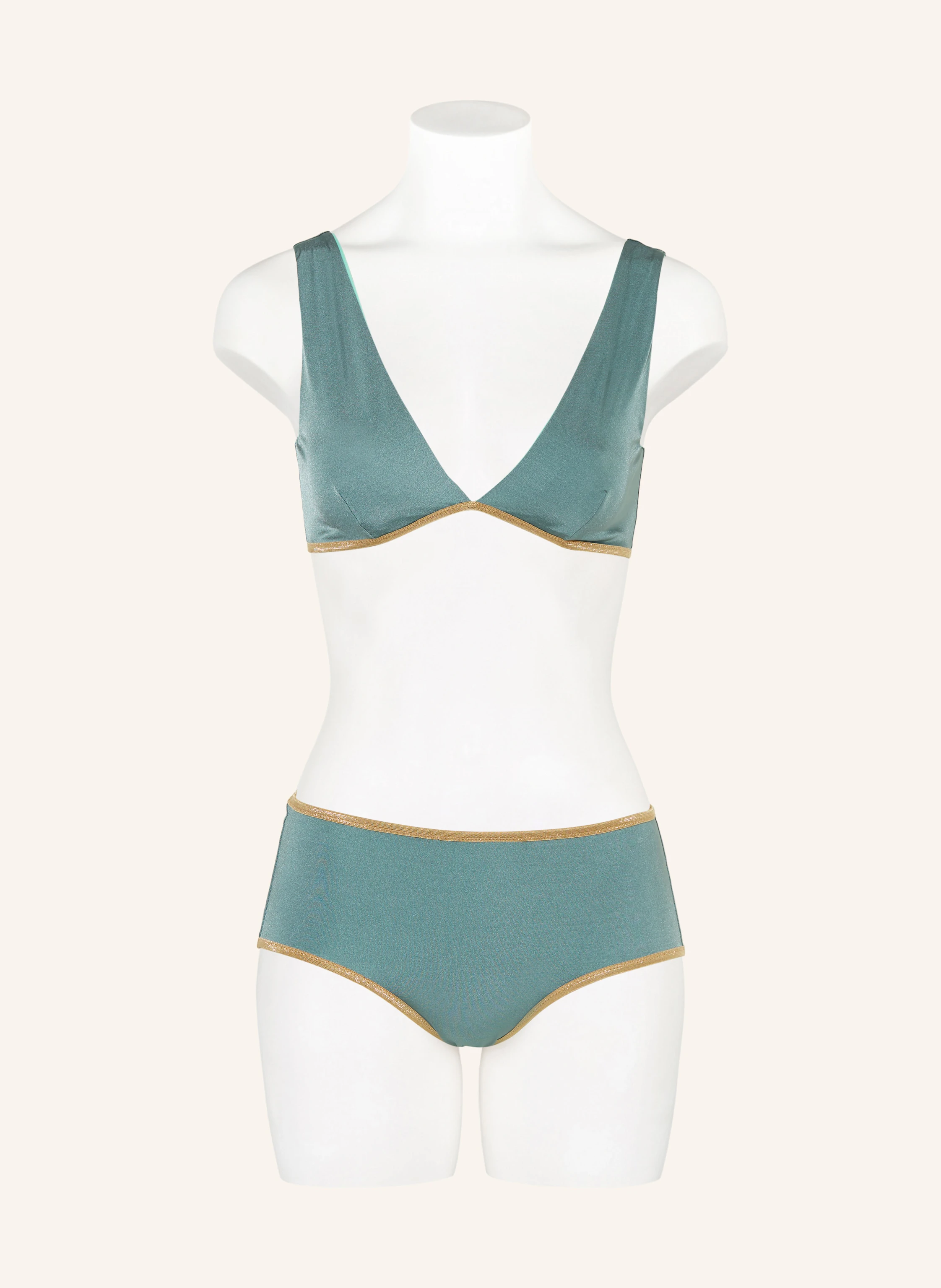 MYMARINI Bustier-Bikini-Top POOL BRA SHINE zum Wenden mit UV-Schutz 50+
