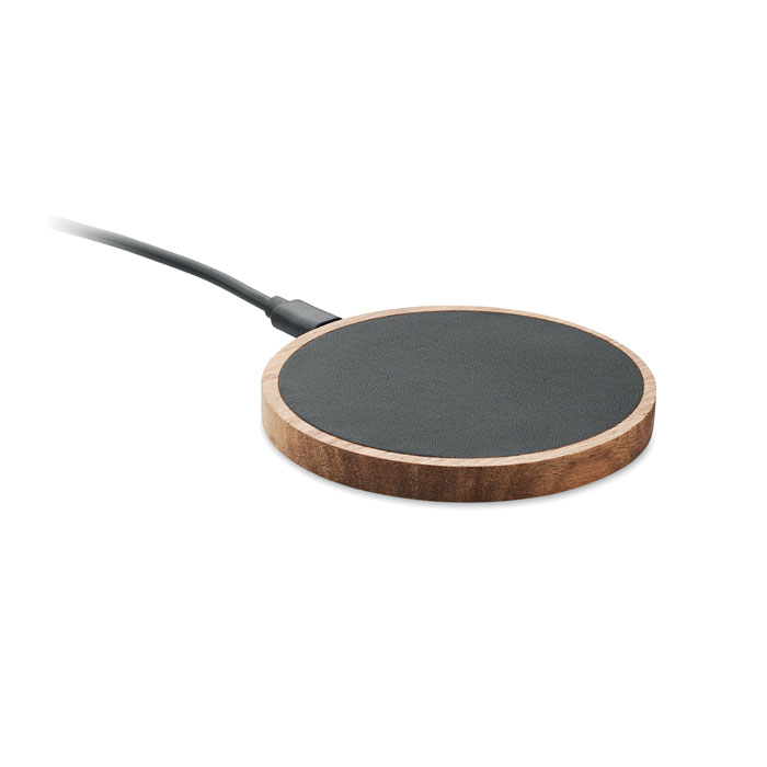 GiftRetail MO2184 - ACAWAI Chargeur sans fil en acacia 15W