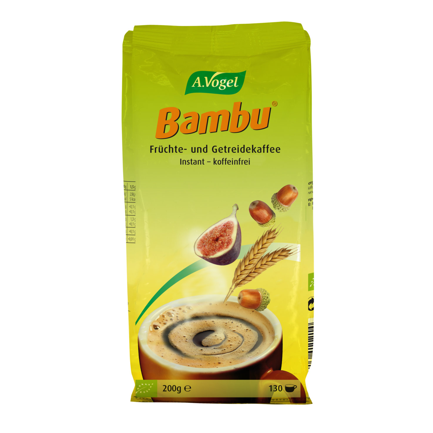 A.Vogel Bio Bambu Früchte- und Getreidekaffee ohne Koffein im Nachfüllbeutel