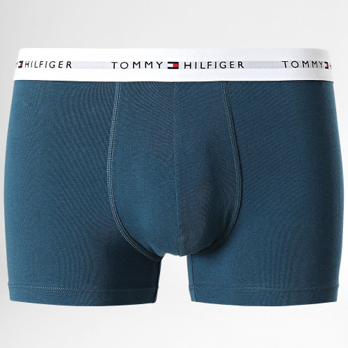 Lot De 3 Boxers Signature Cotton Essentials 2761 Bleu Marine Bleu Jaune