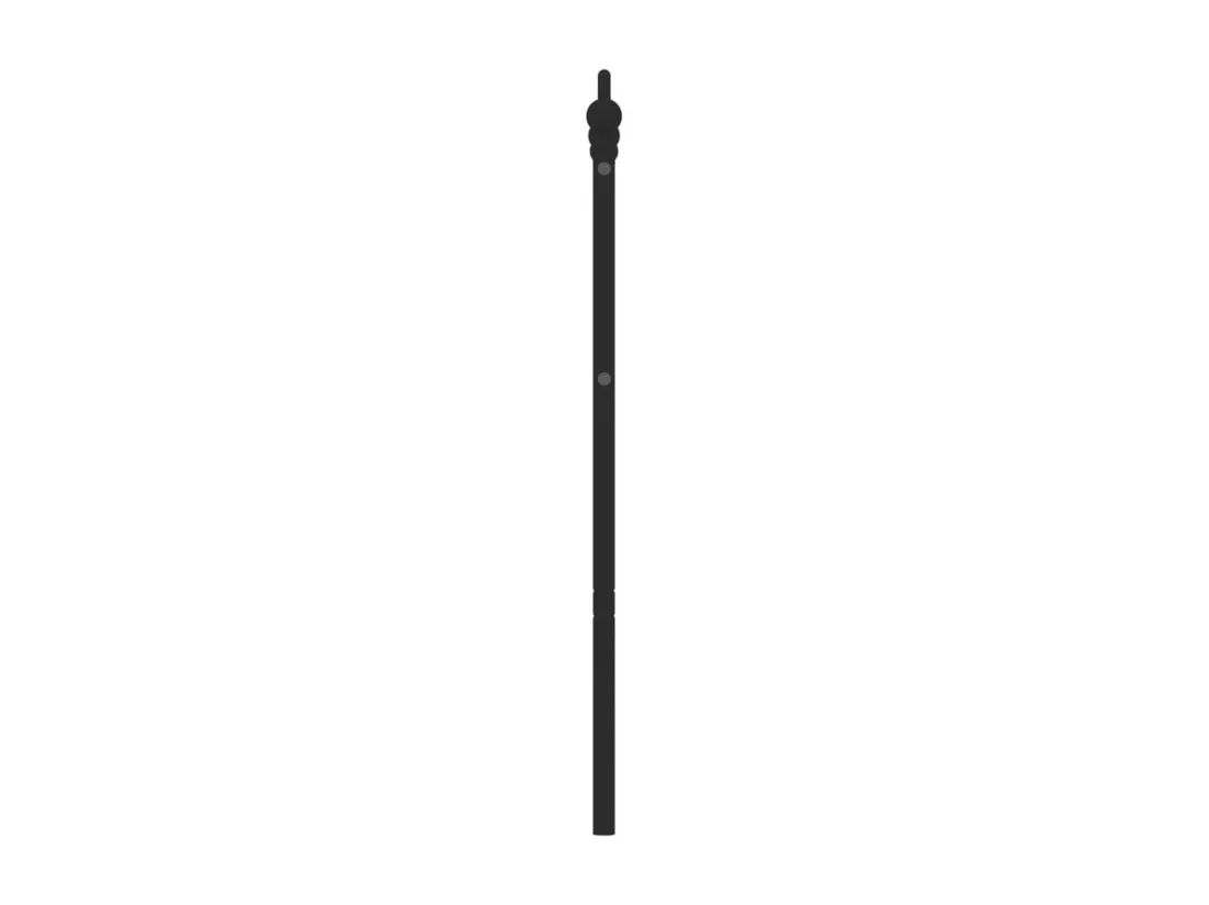 Tête de lit métal noir 150 cm