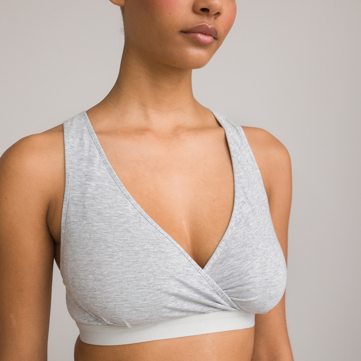COLEÇÃO LA REDOUTE<br>Conjunto de 2 bustiês de algodão para gestantes