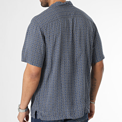Chemise Manches Courtes Relaxed Bleu Marine