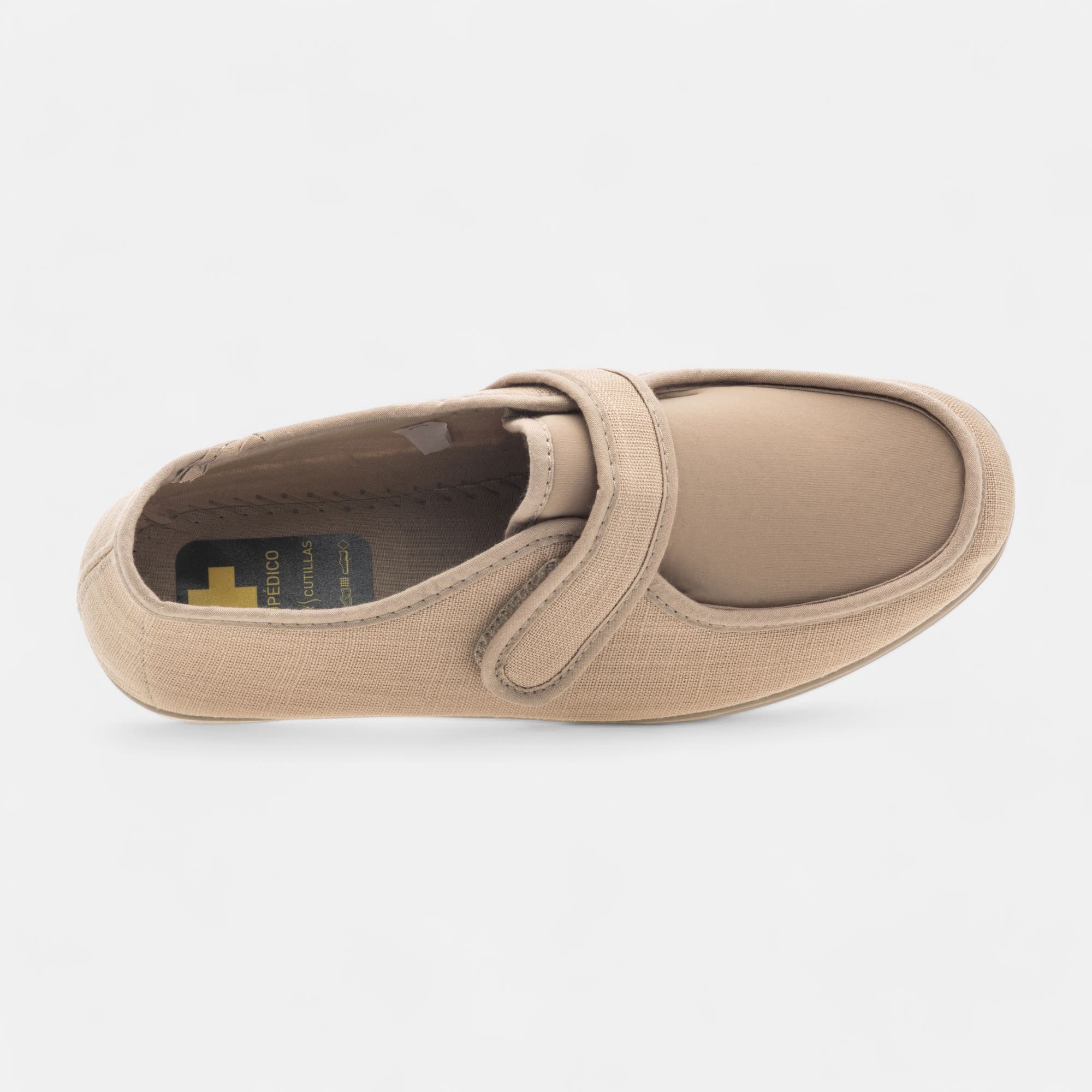 Tennis pieds sensibles Femme beige