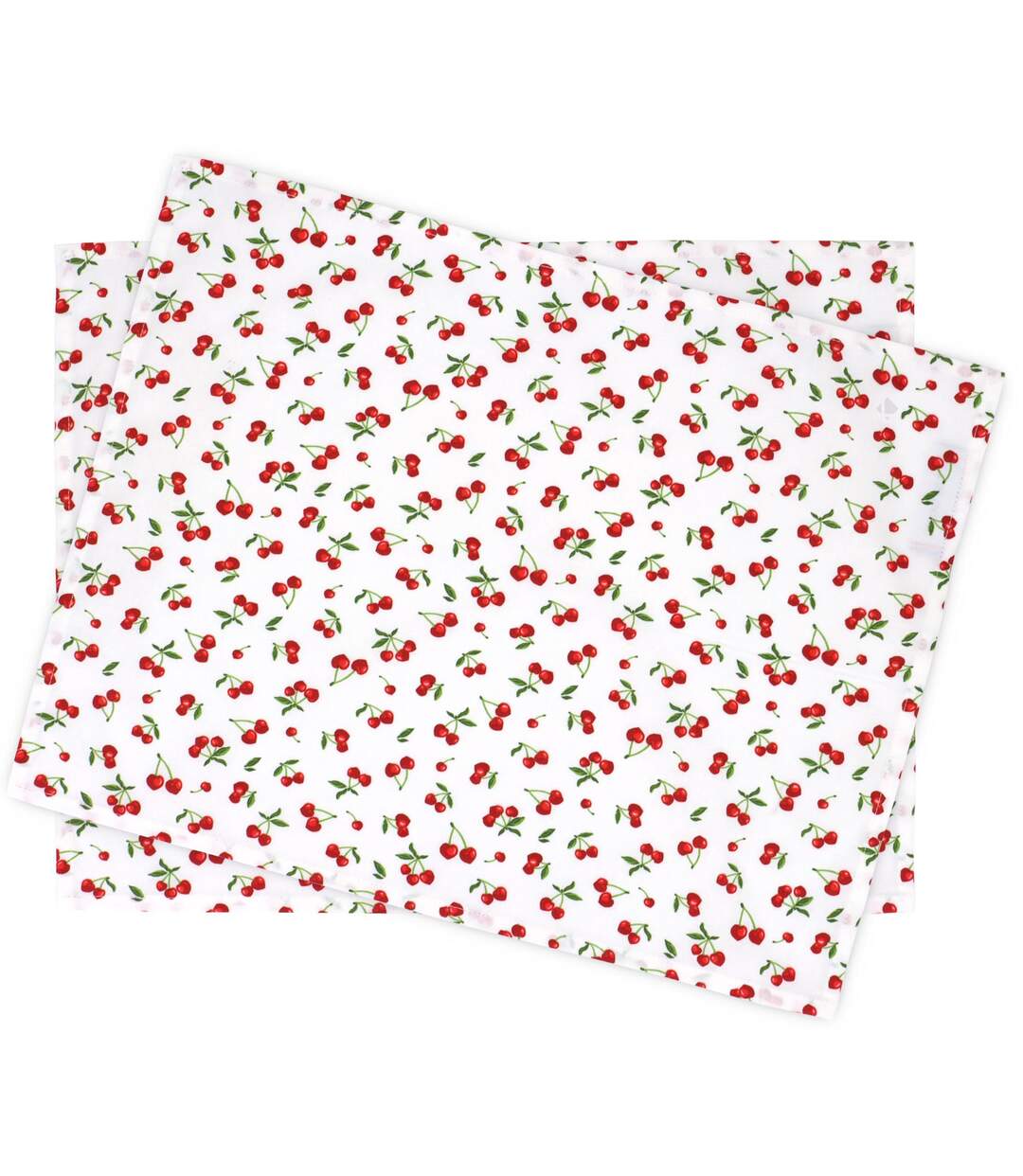 Set de table enduit 45x45 cm CERISES bleu Marine