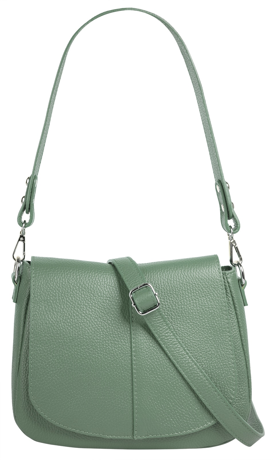 Cluty Umhängetasche echt Leder, Made in Italy