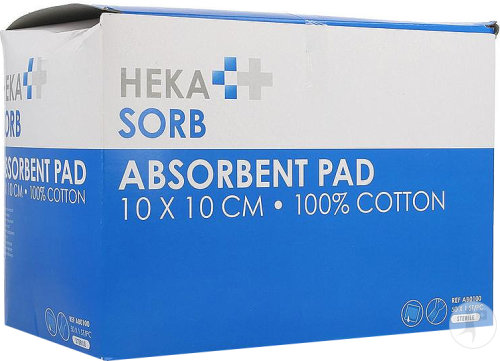 Hekasorb Pansement Absorbant Stérile 10x10cm Pièces 50