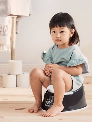 BabyBjörn Smart Potte, Svart/Hvit