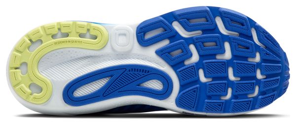 Chaussures Running Brooks Adrenaline GTS 24 Large 2E Bleu/Jaune Homme