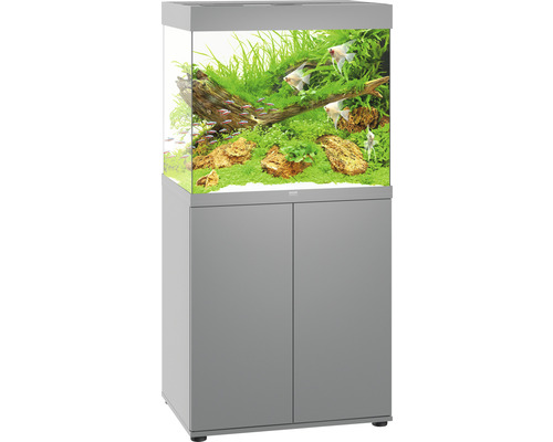 Juwel Lido 200 LED SBX aquariumcombinatie met LED-verlichting, verwarming, filter en grijze kast