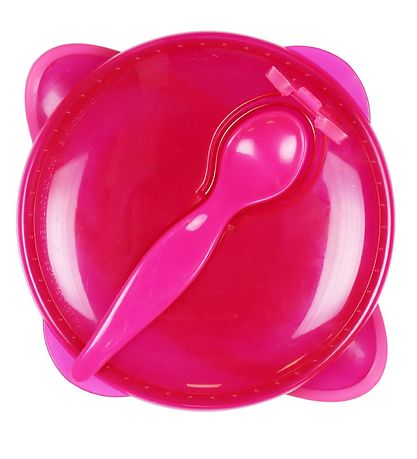 Nuby Schüssel m. Löffel - Pink