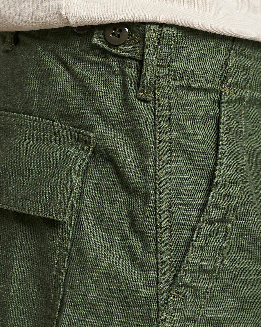 orSlow Slim Fit Original Sateen Fatigue Pants Green