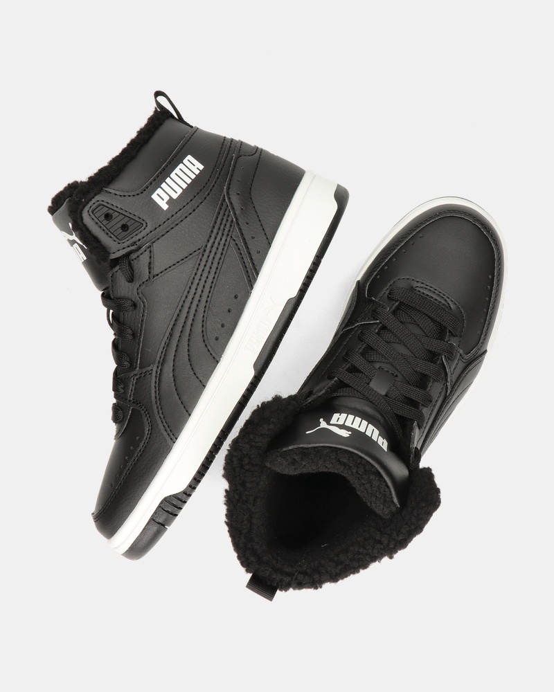 Puma Rebound Joy Fur Hoge sneakers  - zwart