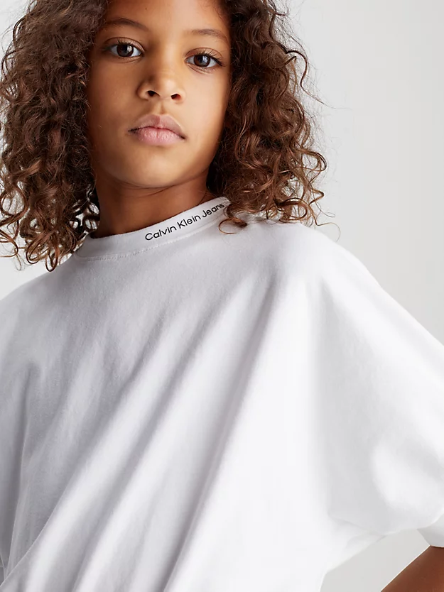 Blusa folgada em malha de algodão