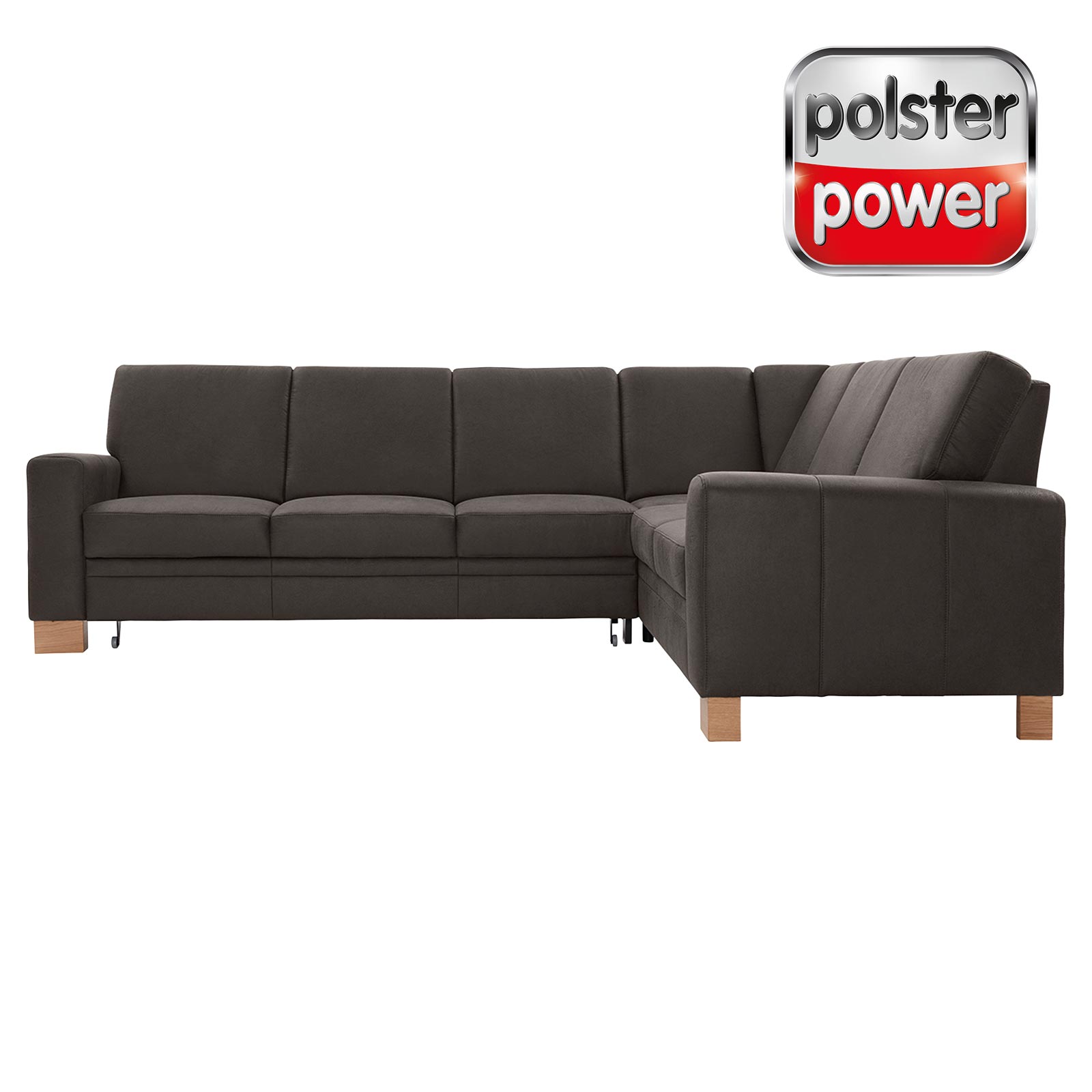 polsterpower Ecksofa - Saddle anthrazit - Basismodell - rechts