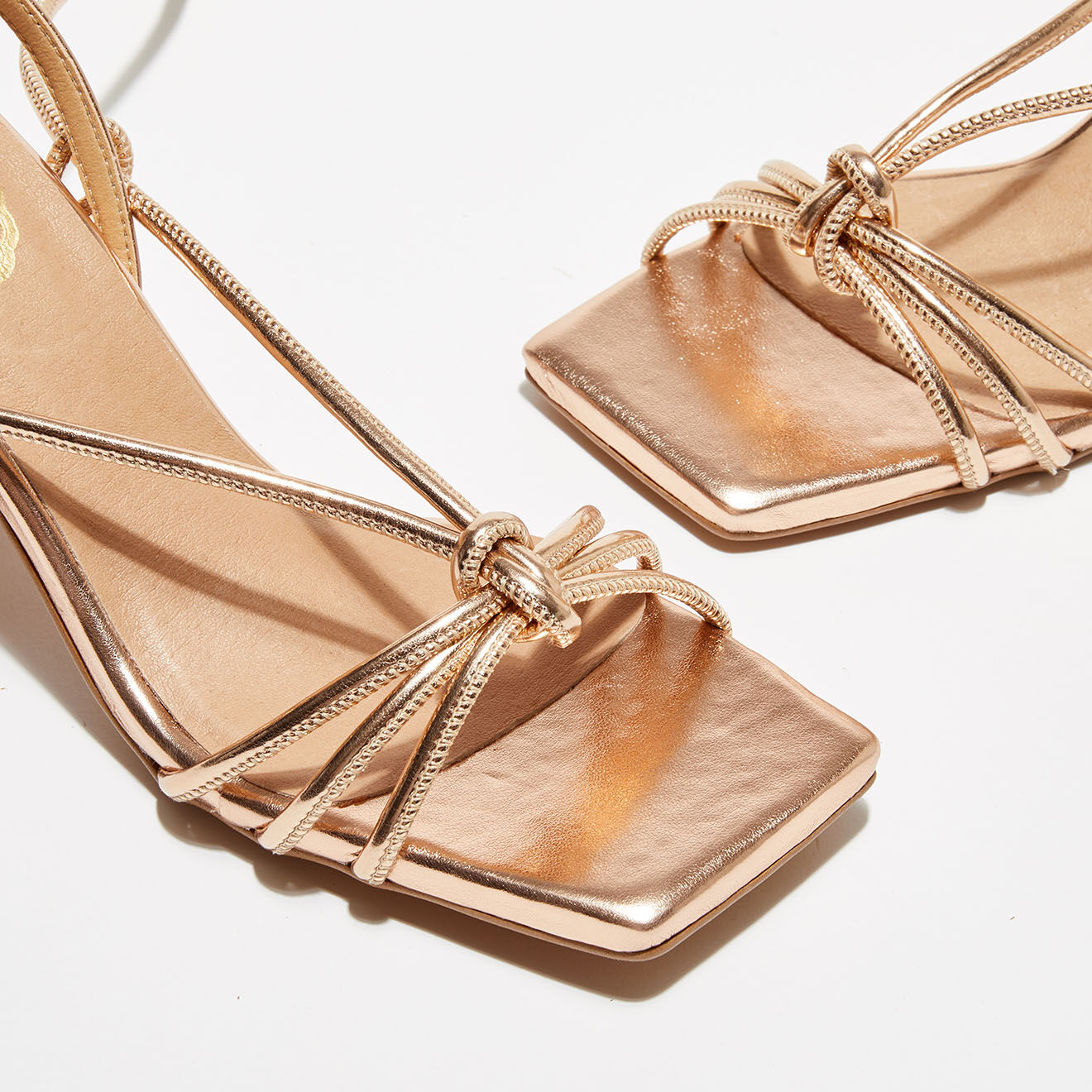Apologie Sandales en Cuir Mia rose doré - Talon 8,7 cm