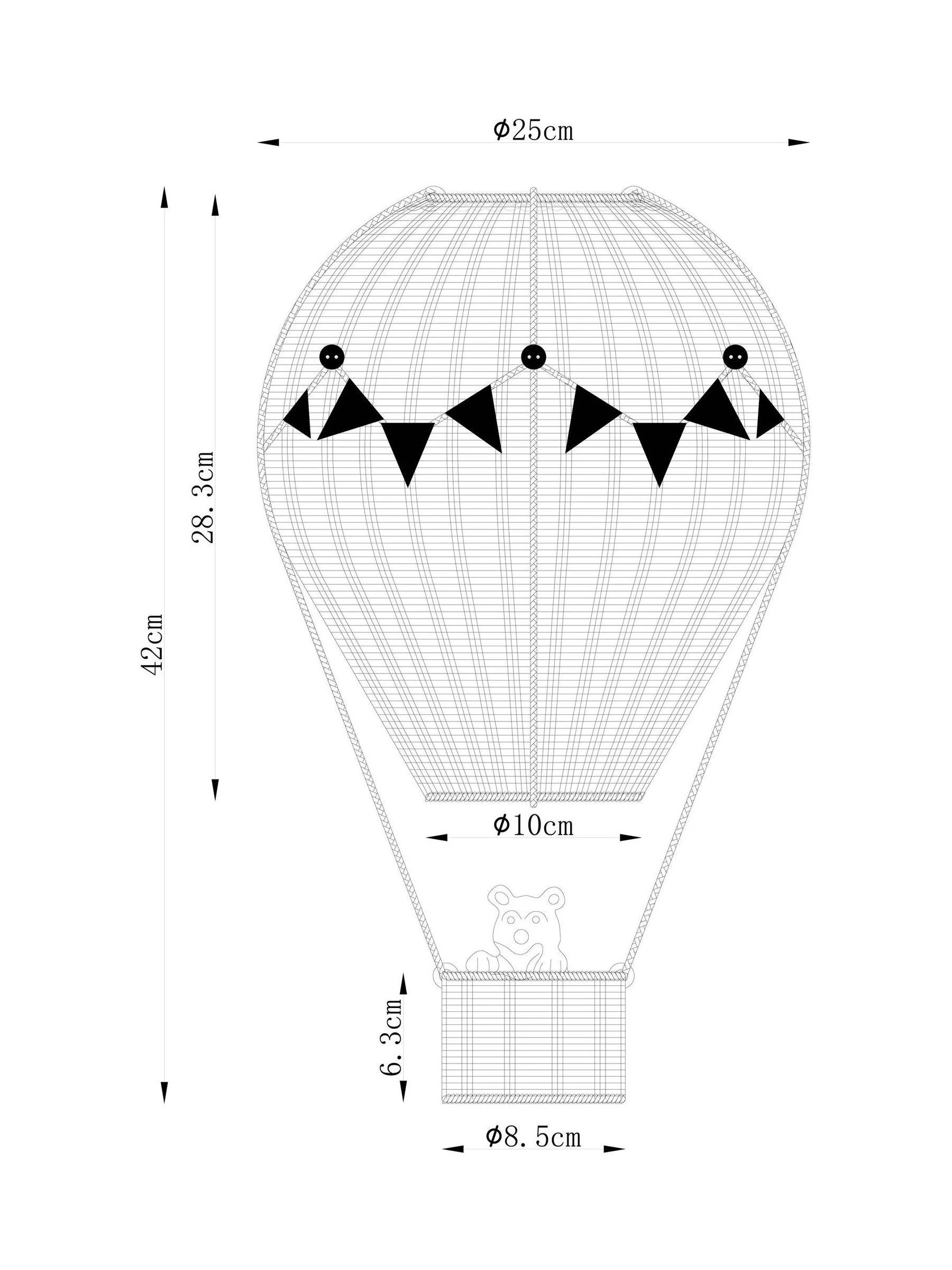Bertie Bear luchtballon eenvoudig te verstellen hanglampenkap