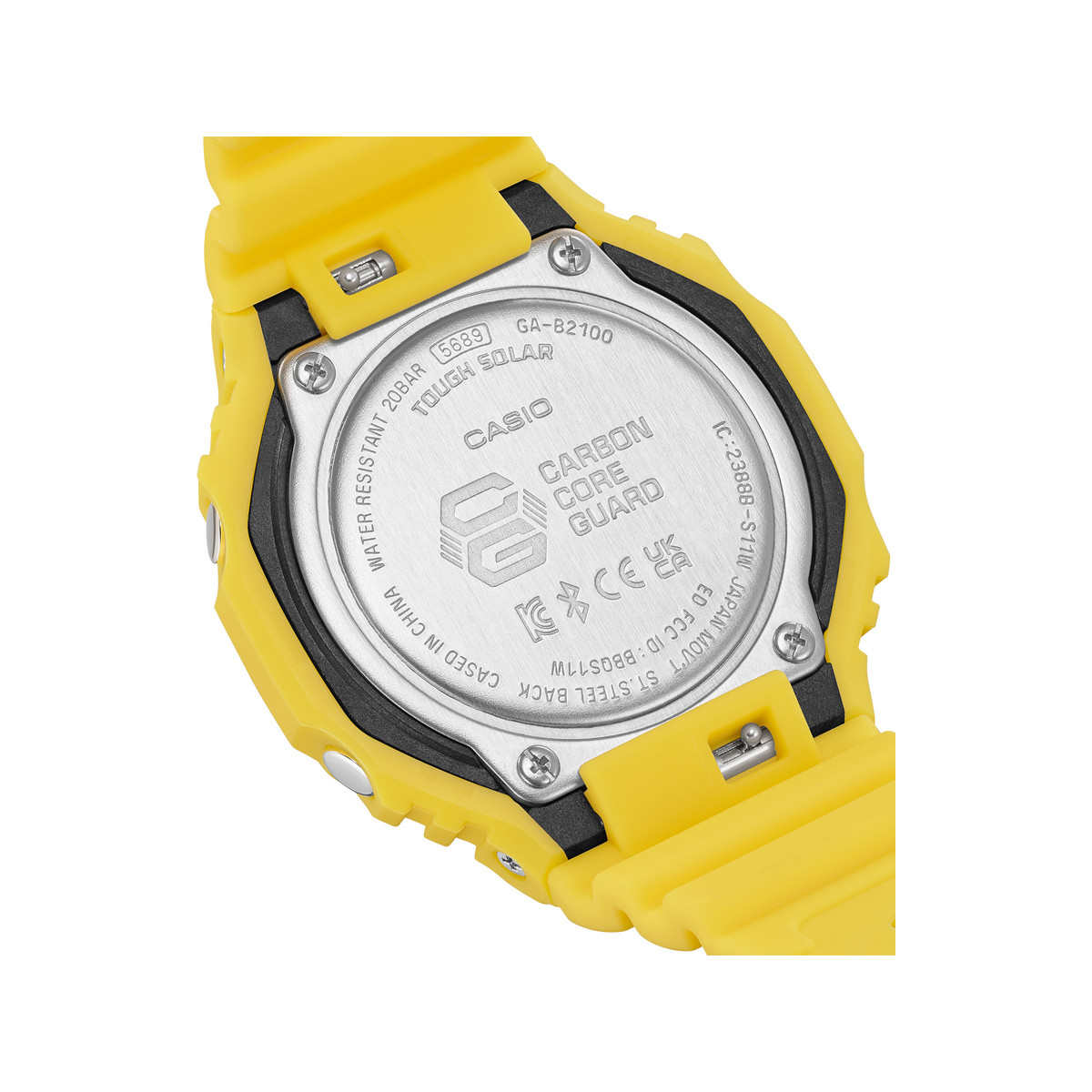 Montre G-SHOCK homme bracelet résine jaune