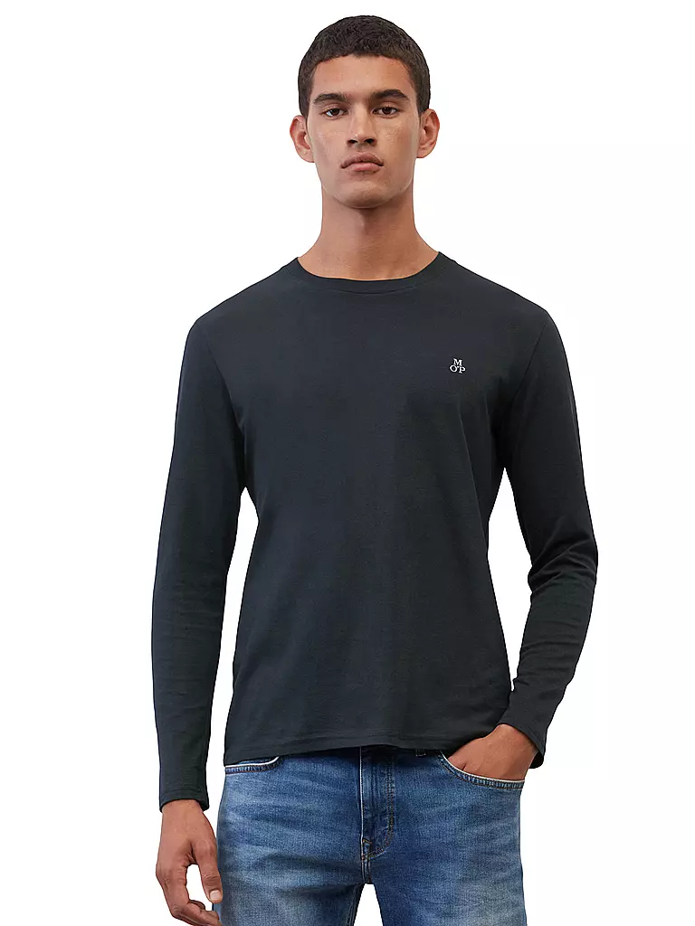 MARC O'POLO Langarmshirt  blau