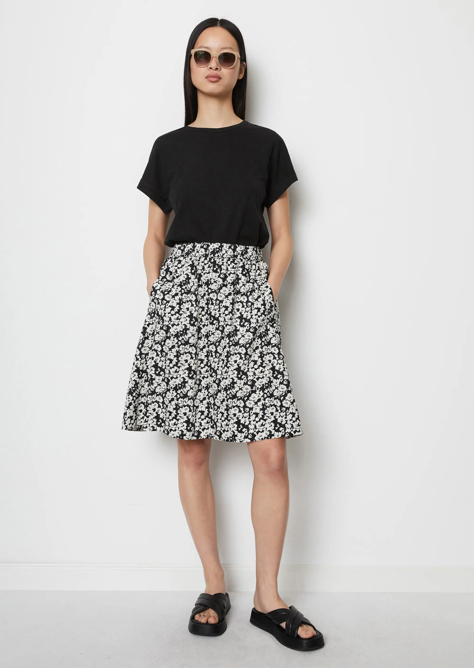Gummizug-Rock relaxedaus Tencel™ Lyocell