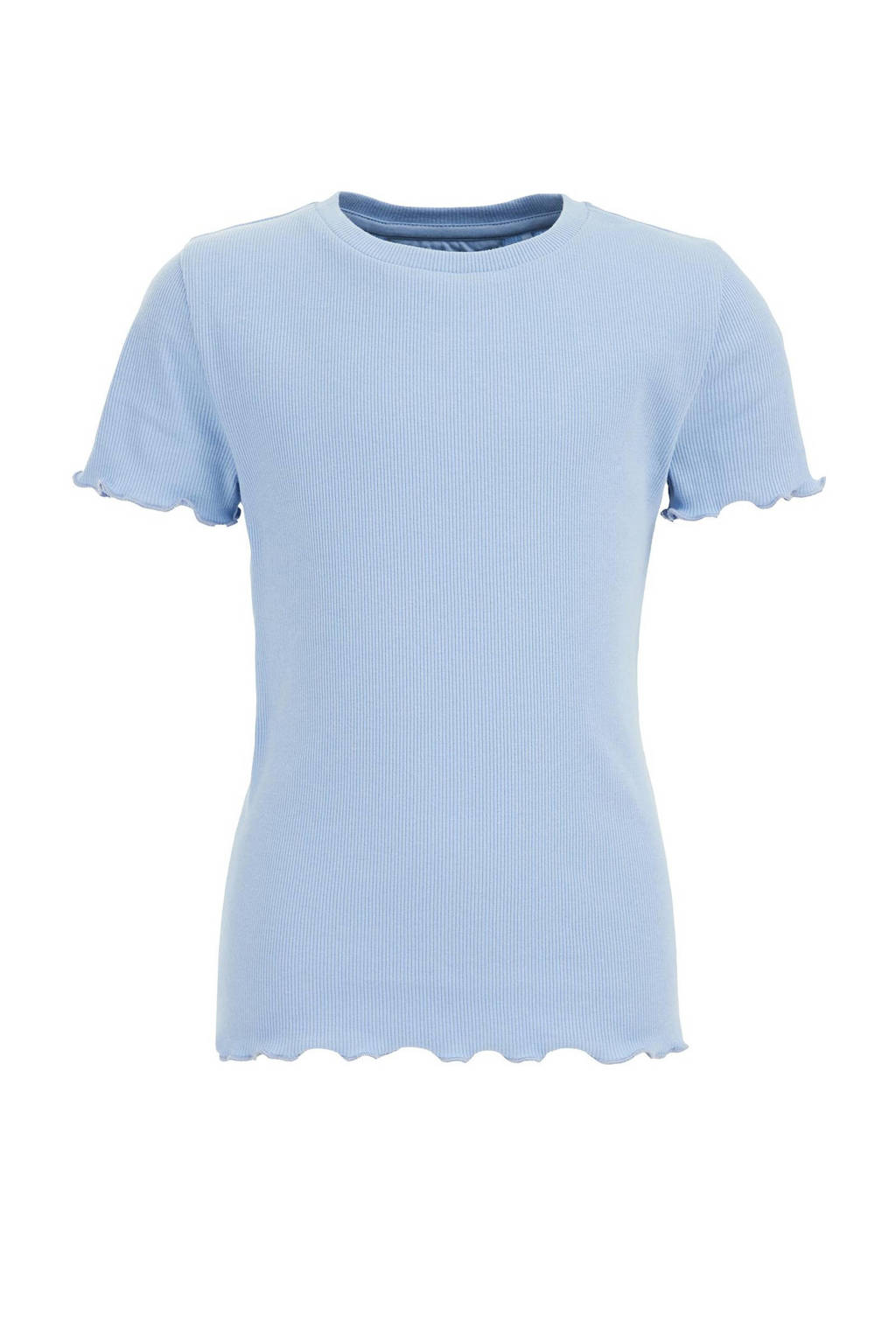 WE Fashion ribgebreid T-shirt nautical blue