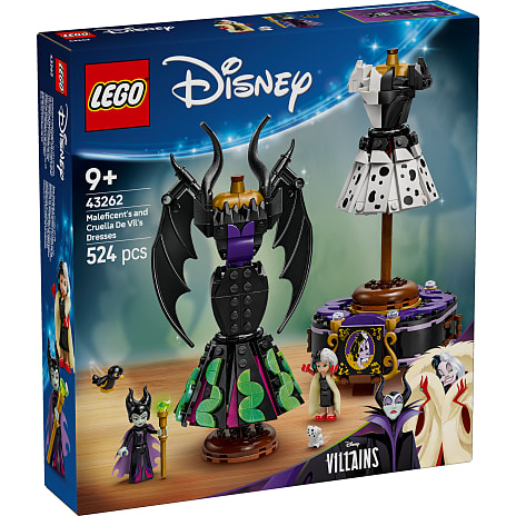 LEGO Disney Maleficents og Cruella De Vils kjoler 43262