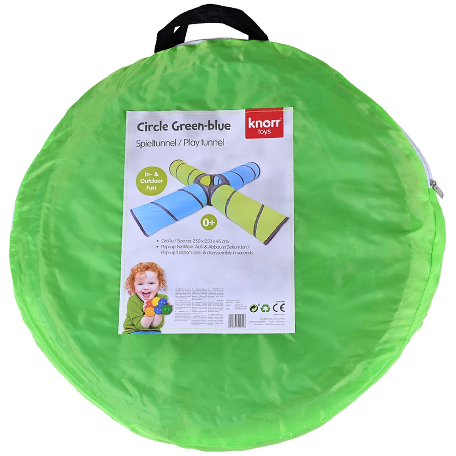 knorr toys® Spieltunnel Circle - Green-blue grün