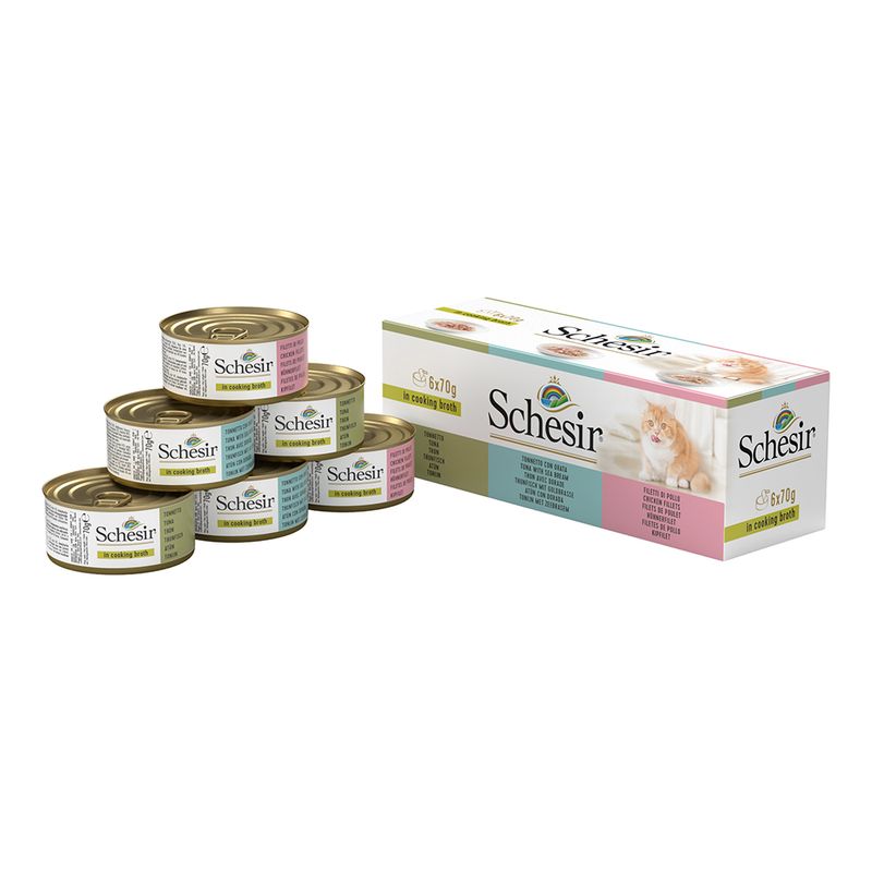 Lot mixte Schesir, bouillon 6 x 70 g