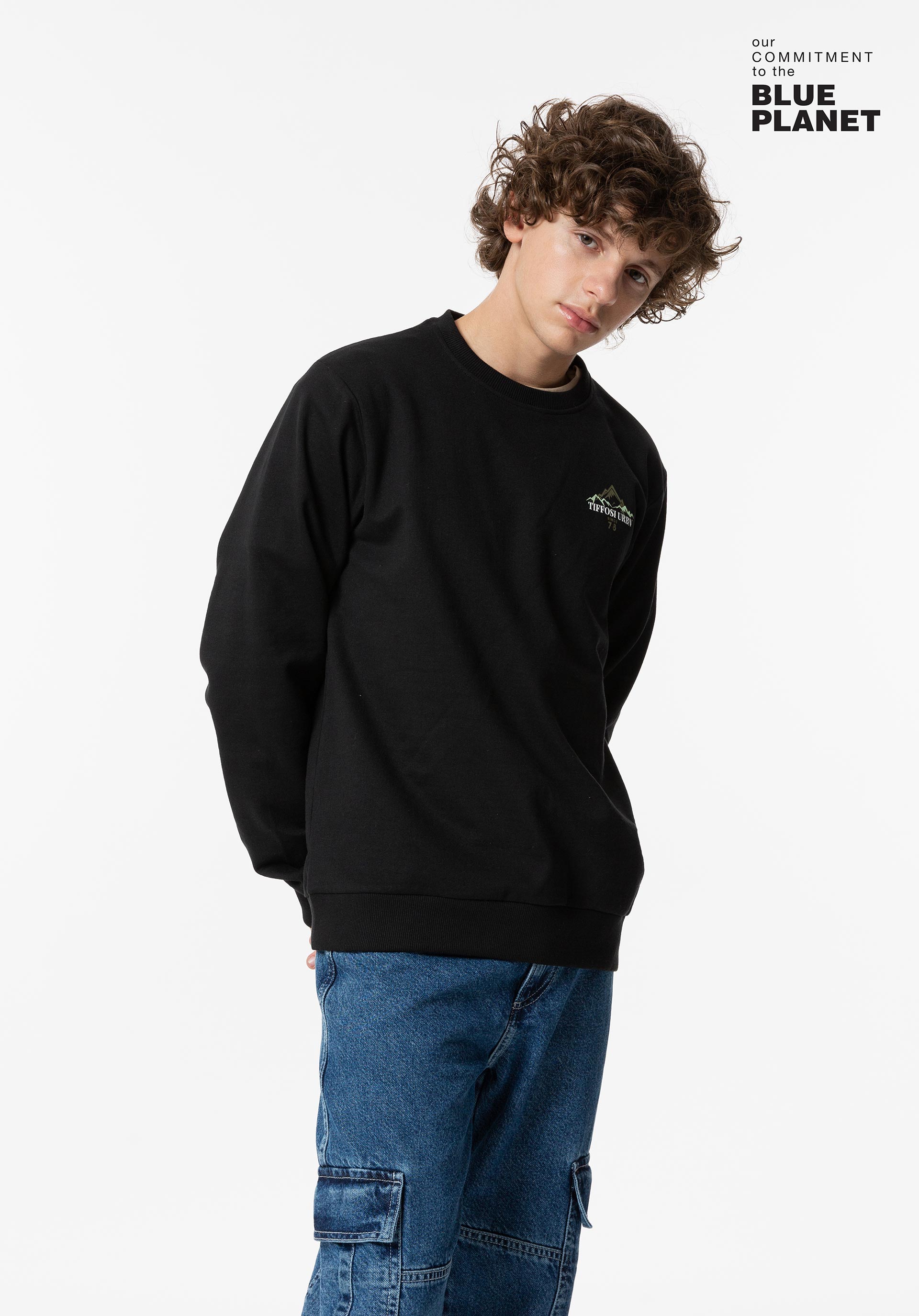 Sweatshirt com Estampado Frontal