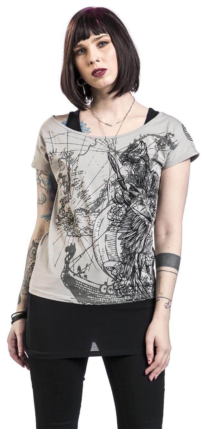 T-Shirt Double Épaisseur Avec Imprimé Frontal Détaillé | Black Premium by EMP T-Shirt Manches courtes