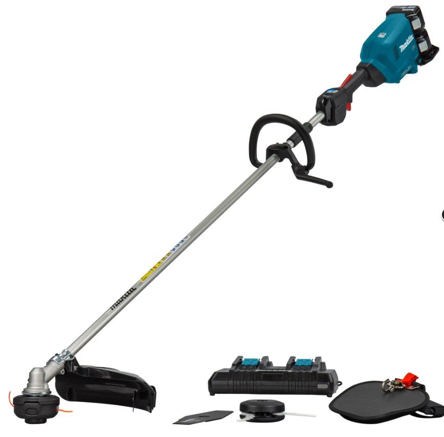 Makita DUR369LPT2 2x18 V Bosmaaier D-greep ( 2x5.0 Ah ) accu en 1 duo snellader