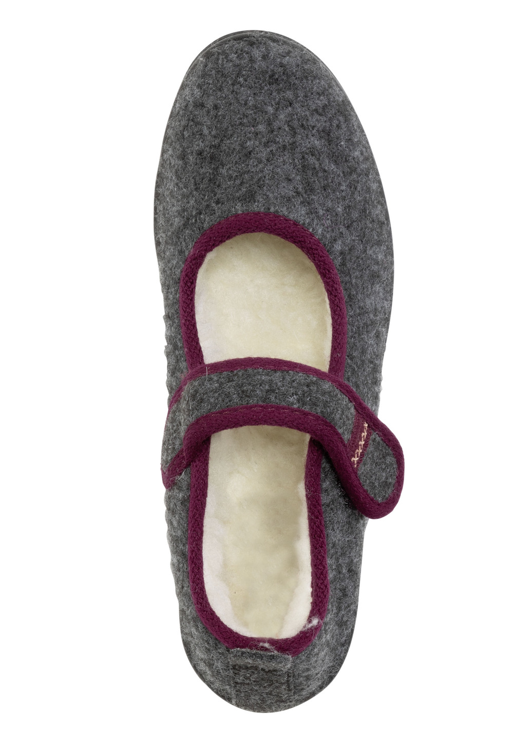 Spangenschuh aus weichem Filz