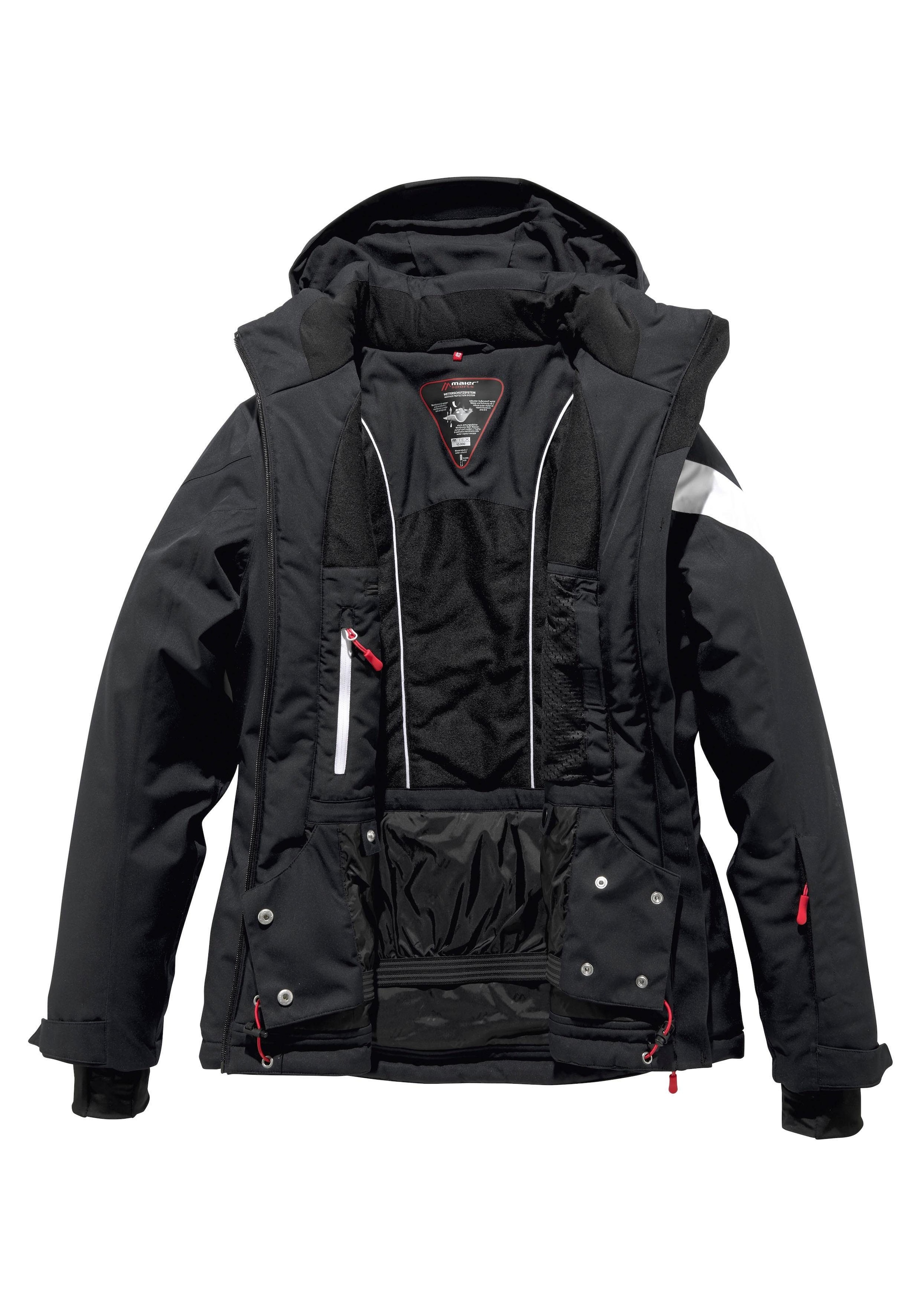 Maier Sports Winterjacke »Damen Jacke wattiert« mit Kapuze Wasser & winddicht & atmungsaktiv in grossen Grössen