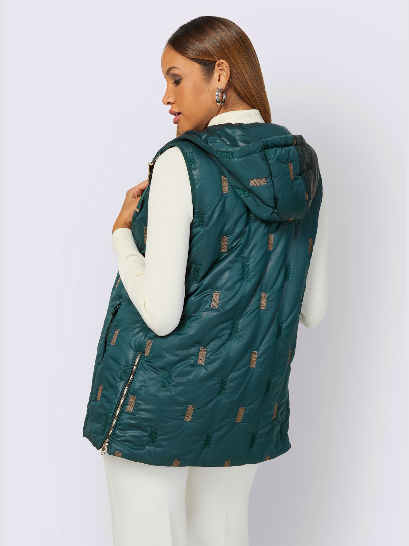 Gilet long coutures princesse structurantes