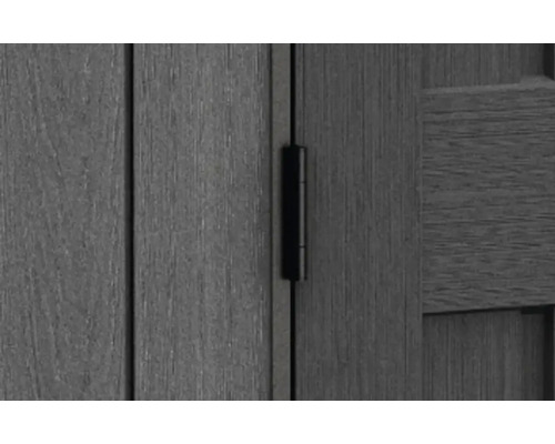 Keter Stronghold tuinhuis met afgeronde hoeken 10x8 inclusief vloer 305 x 243 cm houtlook