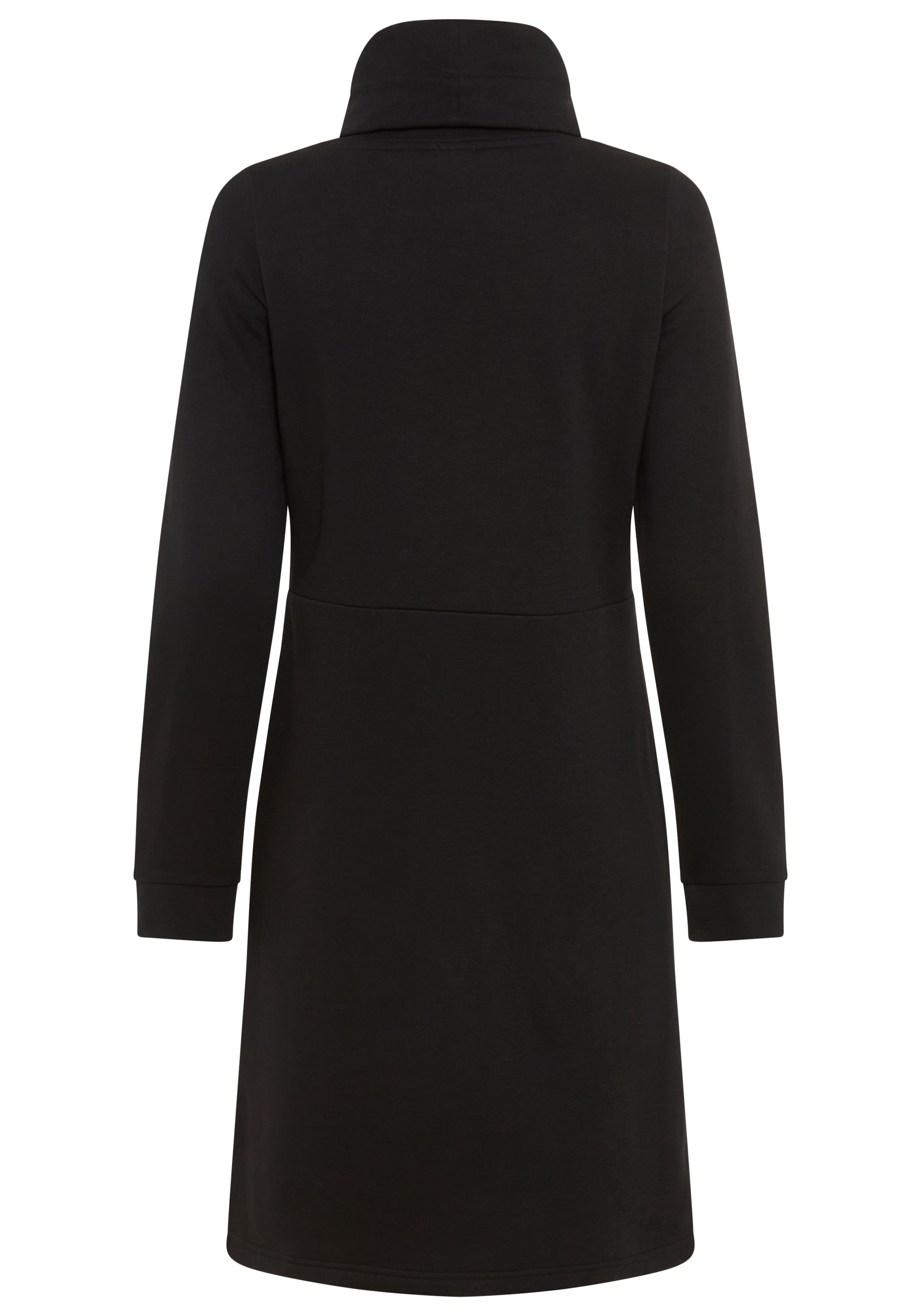 Laura Scott Sweatkleid Weiche Baumwollmischung mit Stehkragen und Kordel